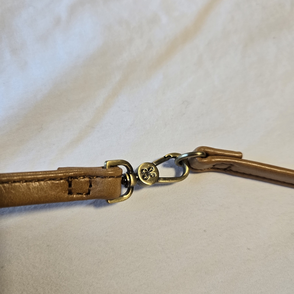 HOBO Teal Leather Crossbody with Tan Strap - Picture 10 of 14